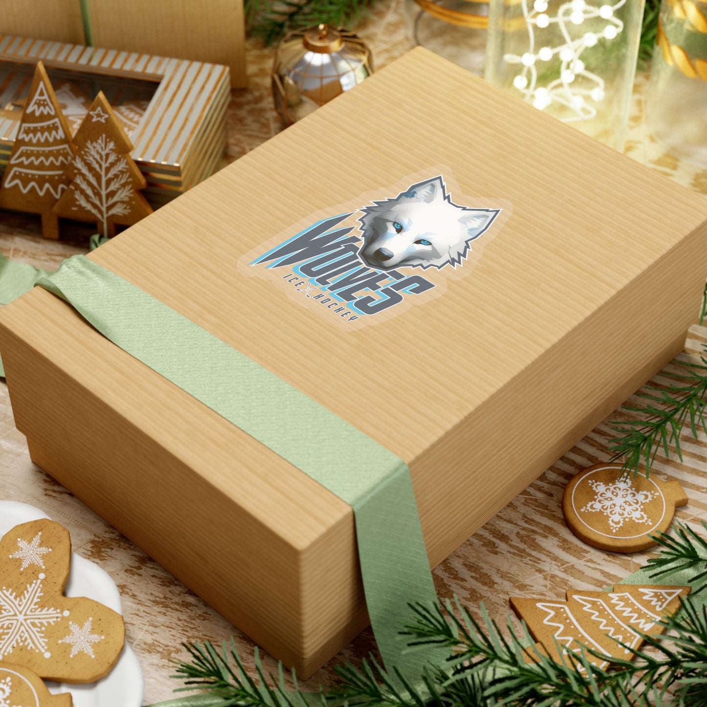 Wolves Ice Hockey Sticker - Indoor