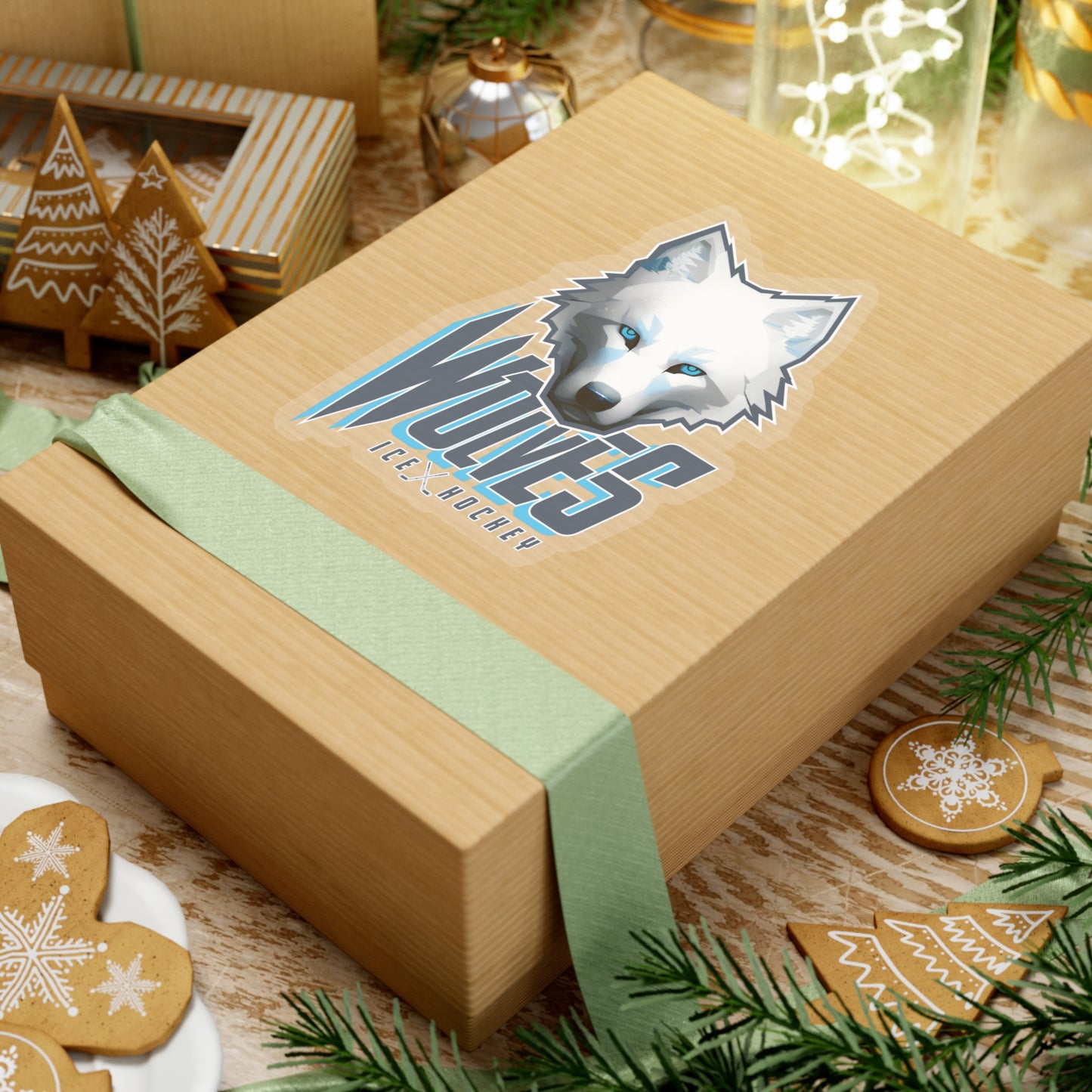 Wolves Ice Hockey Sticker - Indoor