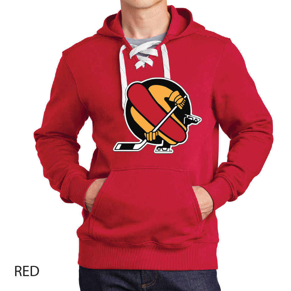 Rink Wieners Sport-Tek Lace Up Pullover Hooded Sweatshirt