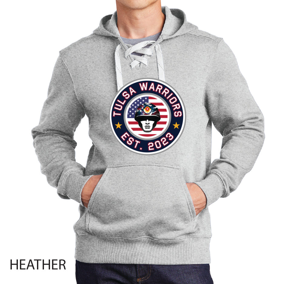 Tulsa Warriors Sport-Tek Lace Up Pullover Hooded Sweatshirt