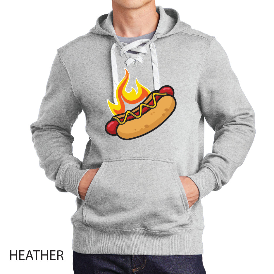 Hotdogs Sport-Tek Lace Up Pullover Hooded Sweatshirt