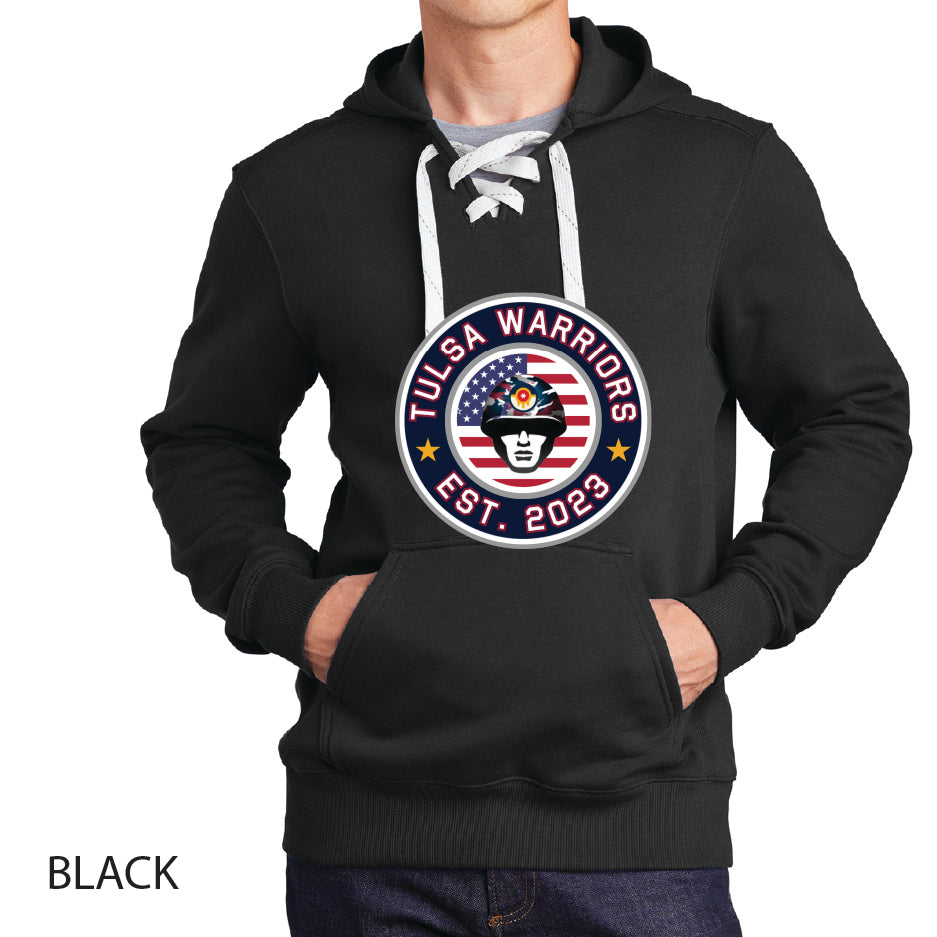 Tulsa Warriors Sport-Tek Lace Up Pullover Hooded Sweatshirt