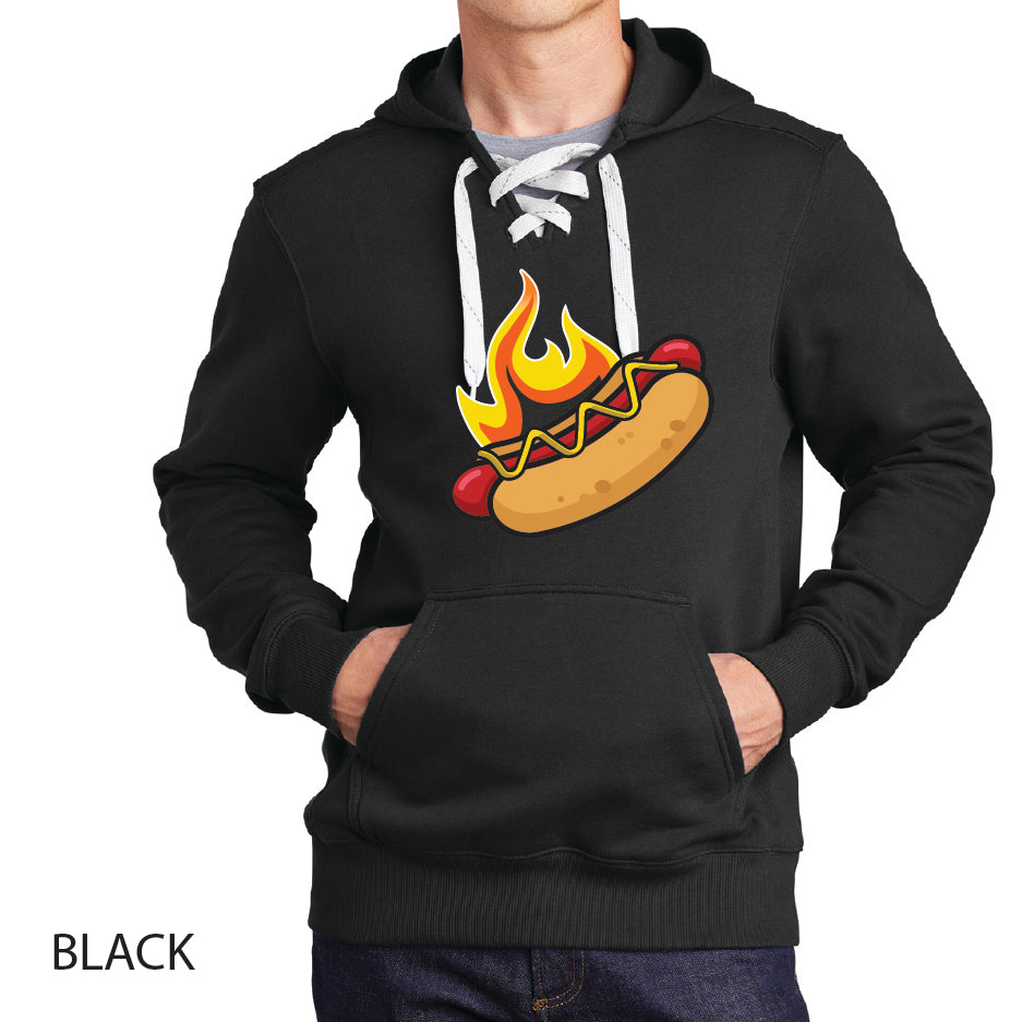 Hotdogs Sport-Tek Lace Up Pullover Hooded Sweatshirt