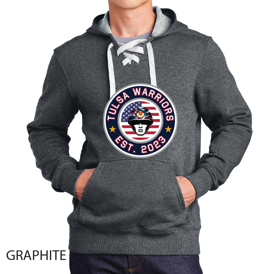 Tulsa Warriors Sport-Tek Lace Up Pullover Hooded Sweatshirt