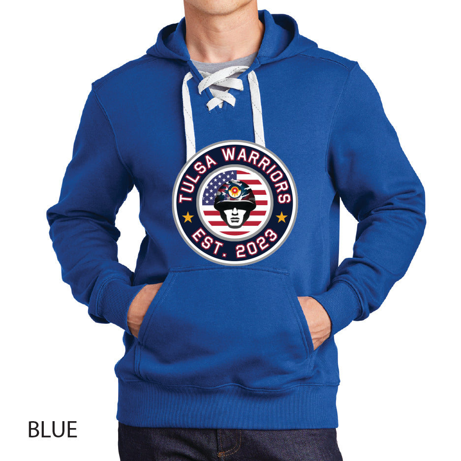Tulsa Warriors Sport-Tek Lace Up Pullover Hooded Sweatshirt