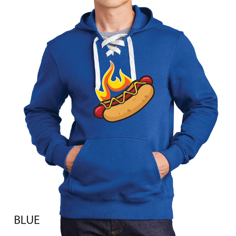 Hotdogs Sport-Tek Lace Up Pullover Hooded Sweatshirt