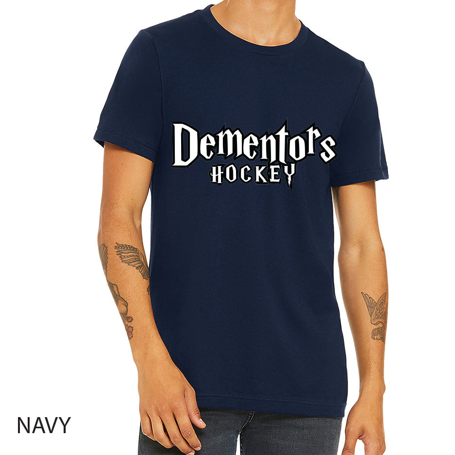 Dementors Unisex Jersey Tee Crewneck T-Shirt Word Logo