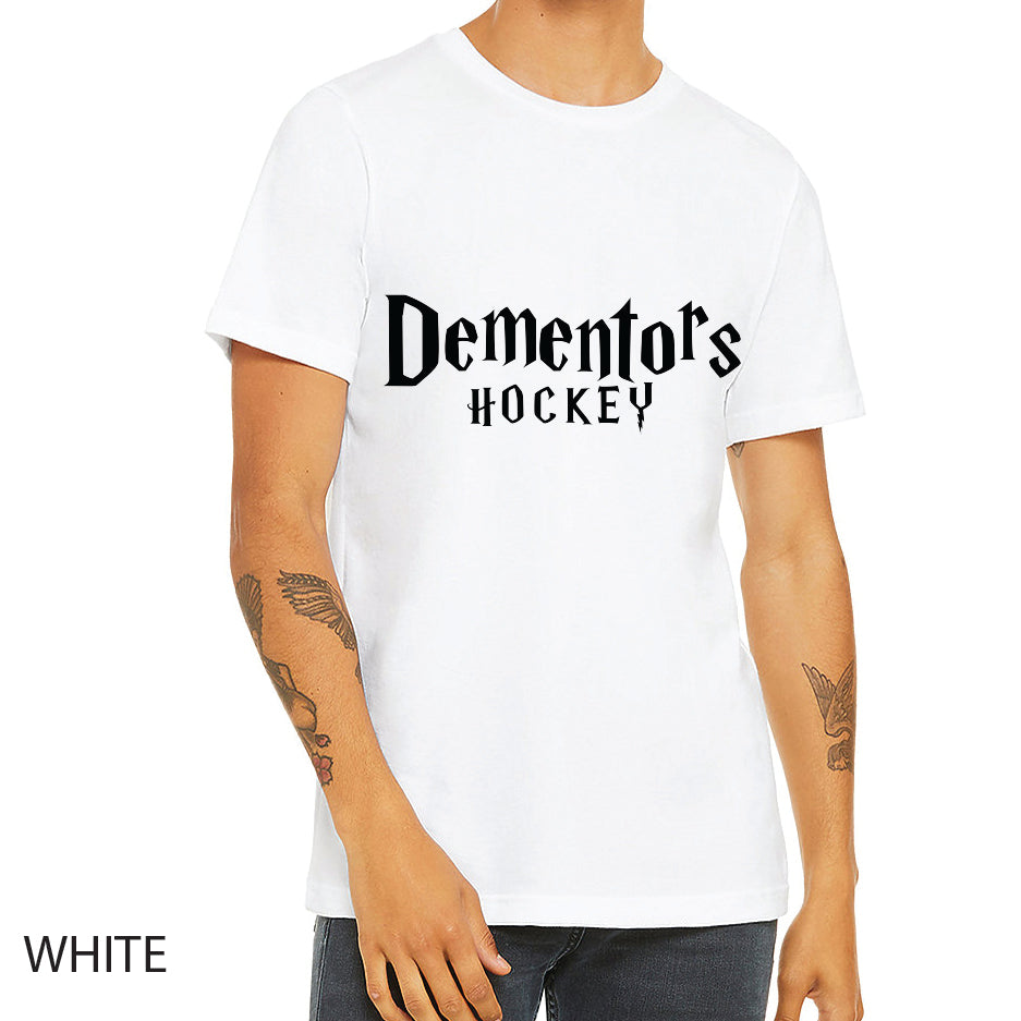 Dementors Unisex Jersey Tee Crewneck T-Shirt Word Logo