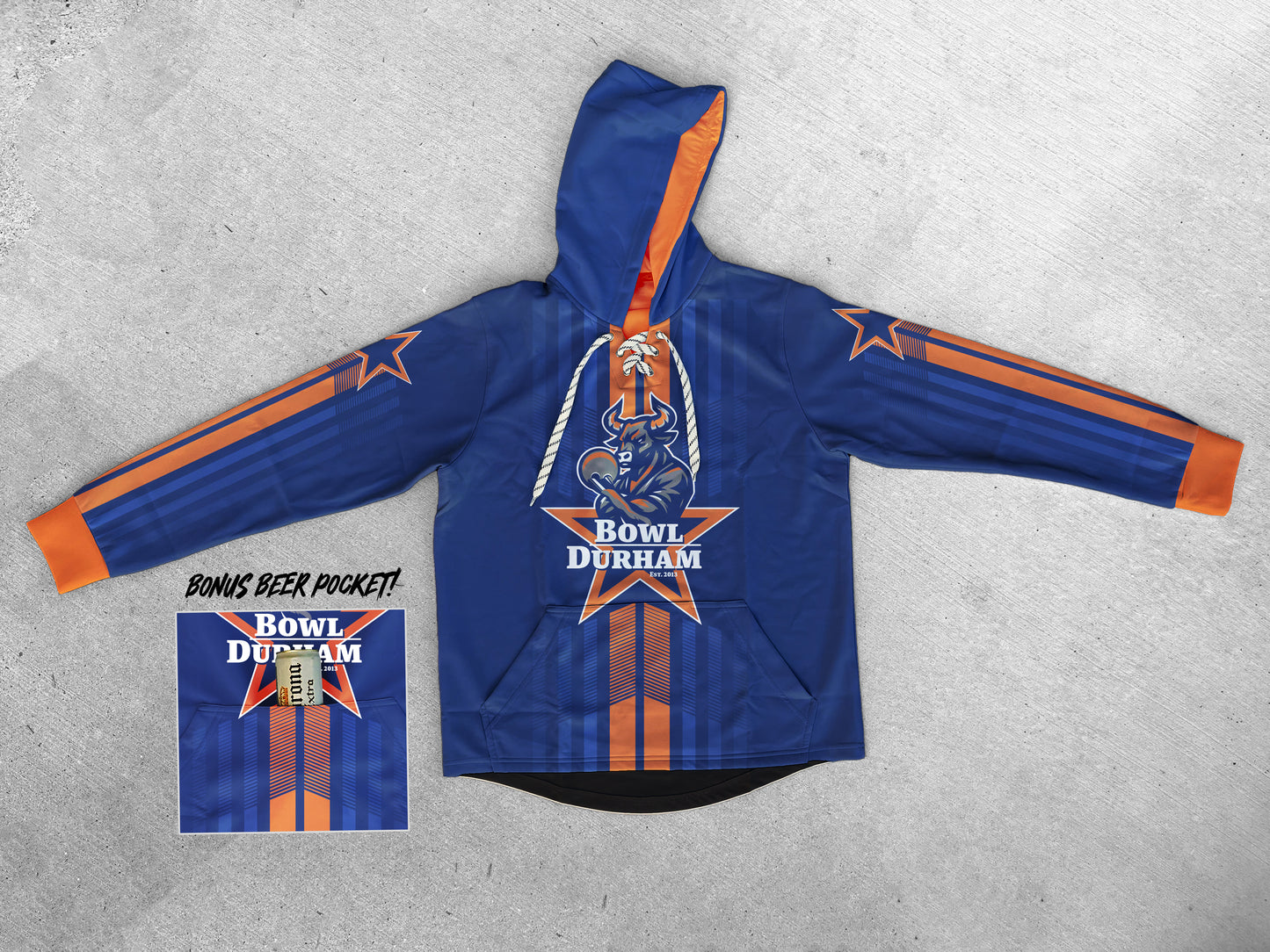 Bowl Durham Sublimated Jersey Style Hoodie