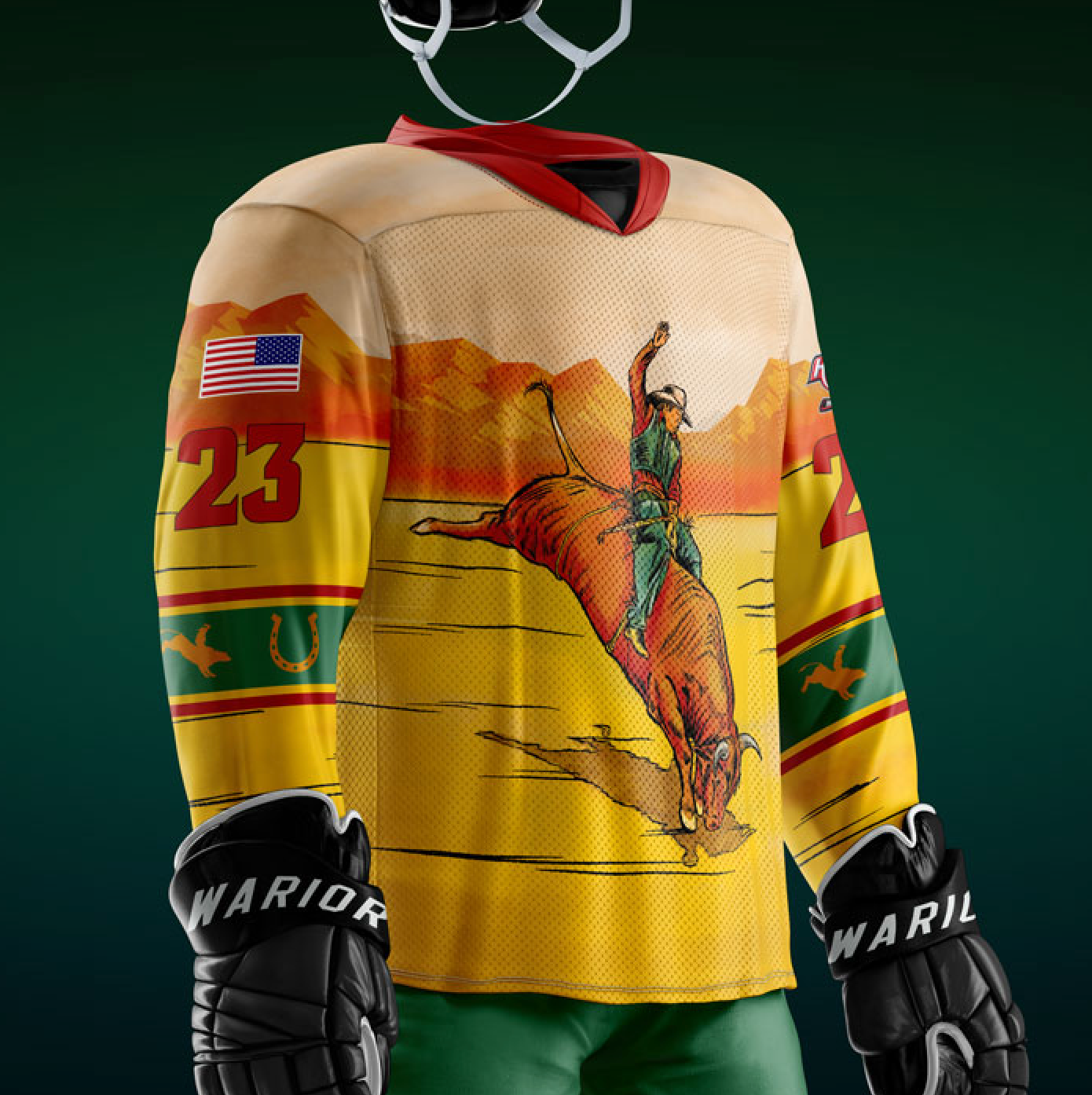 Bull Rider - Customizable Name/Number