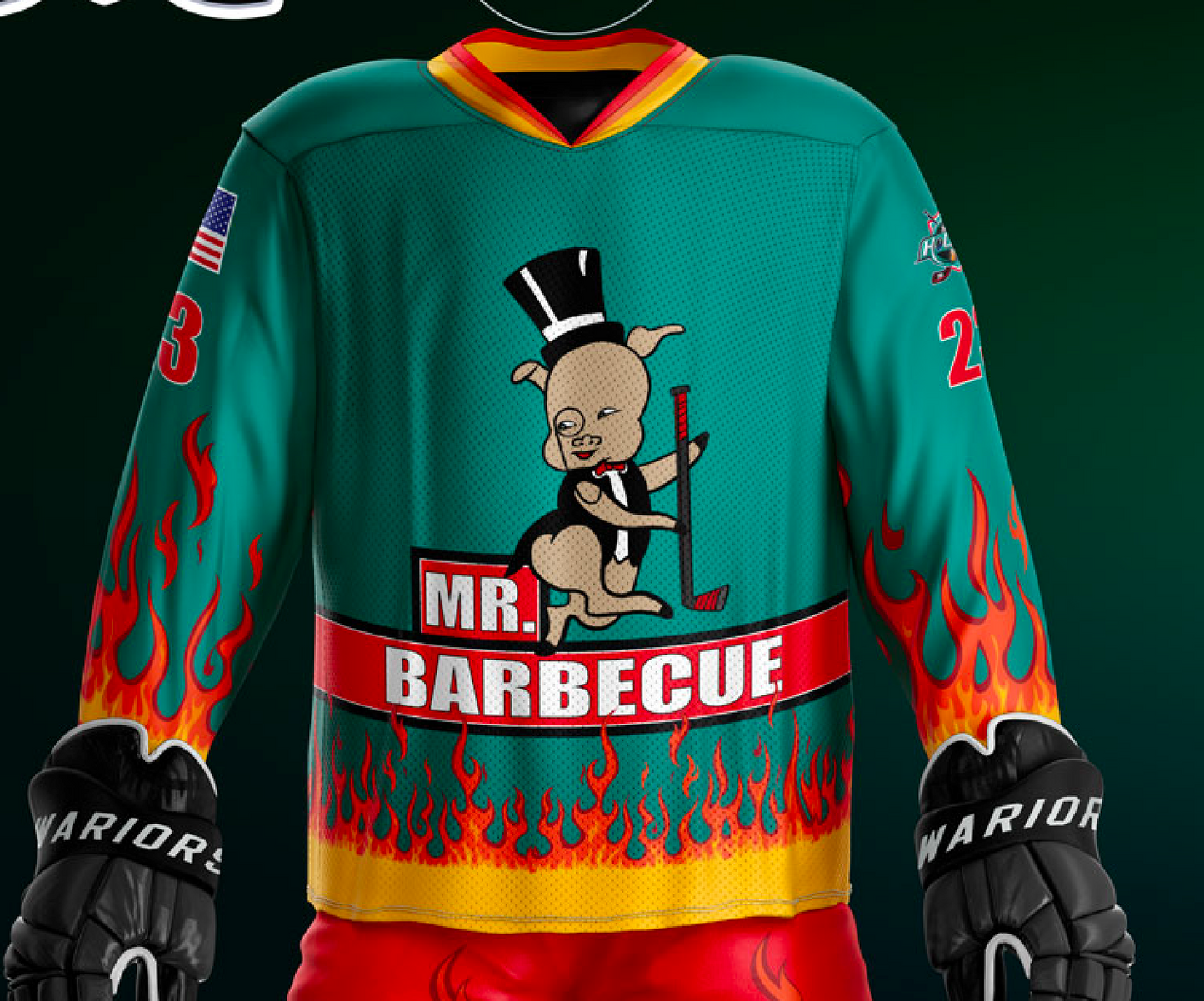 Mr BB!Q Jersey or Hoodie - Customizable Name/Number