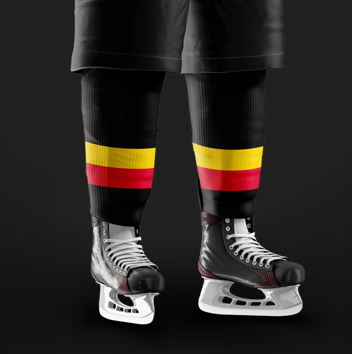 Vipers Black/Yellow Socks