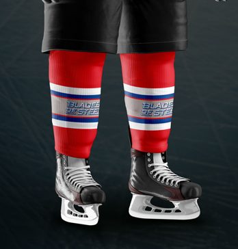 Blades of Steel Socks - Red