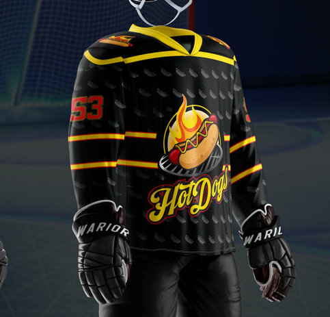 Hotdogs Sublimated Black Jersey