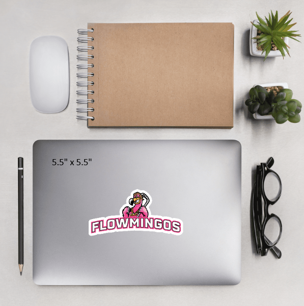 Flowmingoes Bubble-free sticker