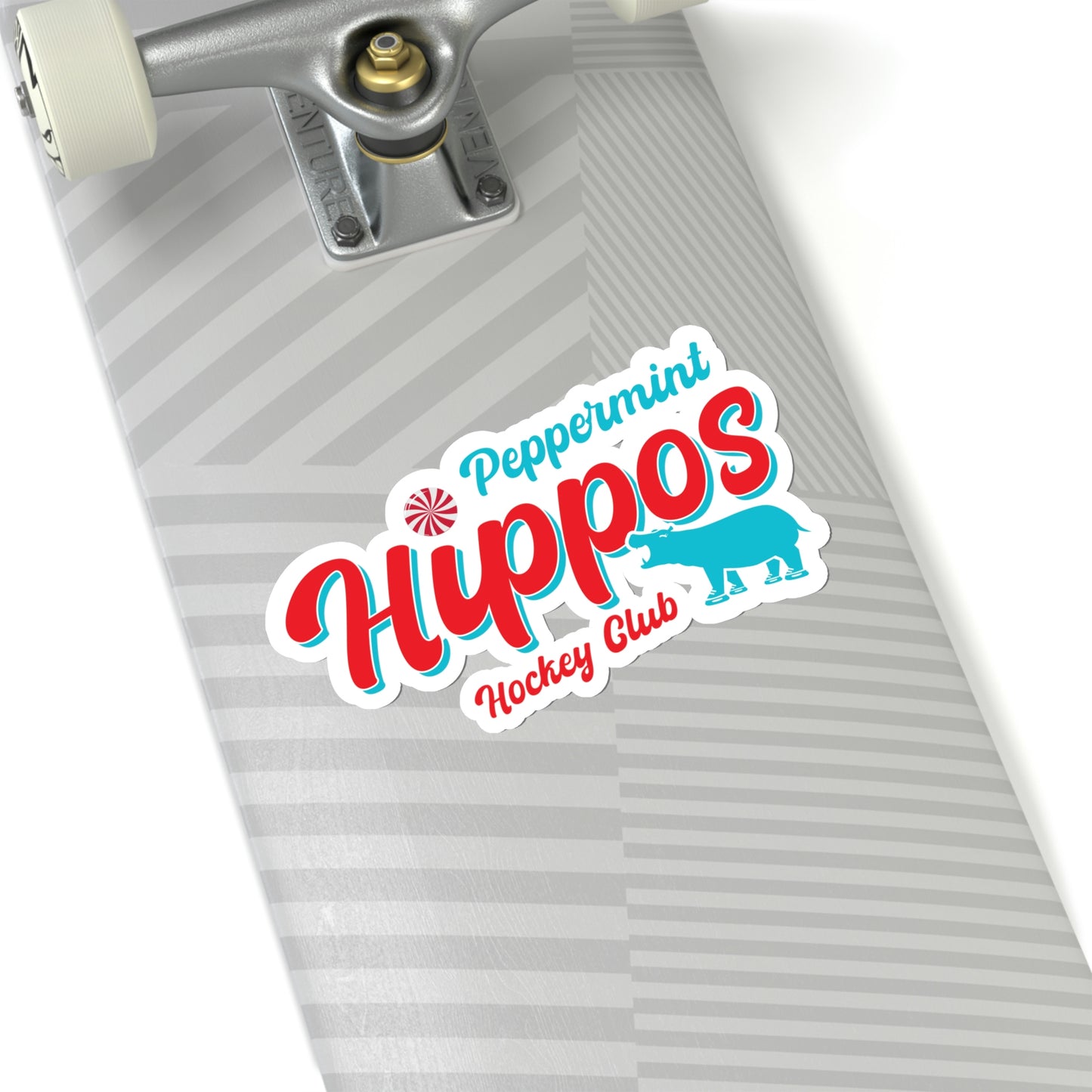 Peppermint Hippo Decal - Outdoor