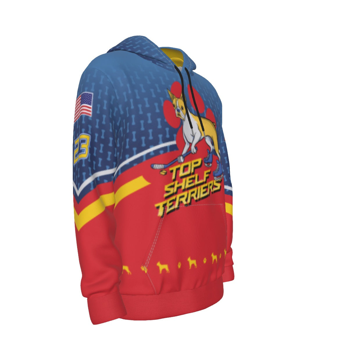 Top Shelf Terriers Customizable Light-Weight Hoodie