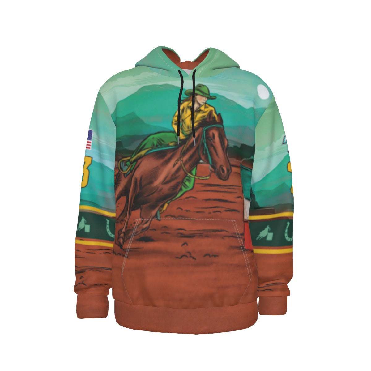 Barrel Racer Customizable Light-Weight Hoodie