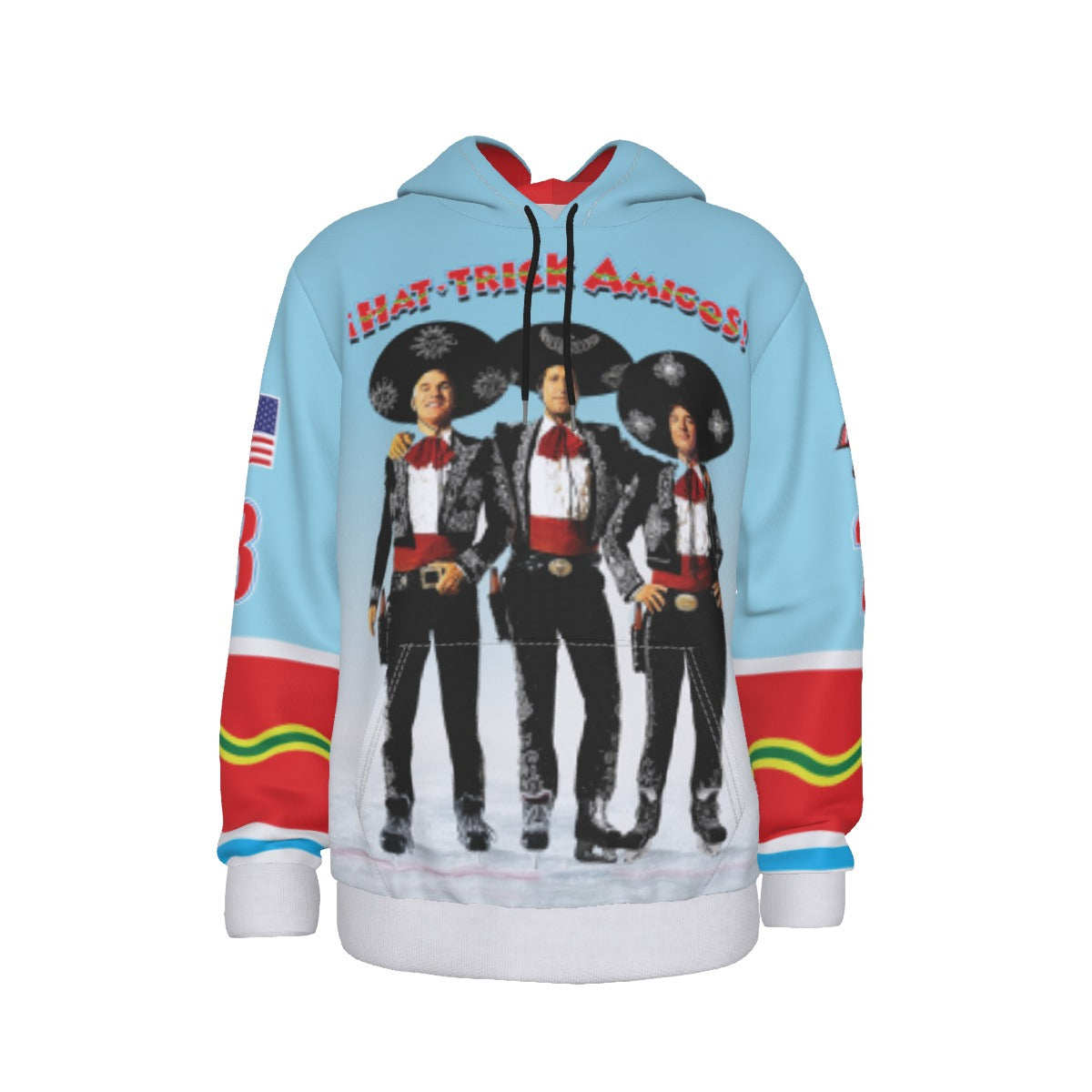 Hat-Trick Amigos Customizable Light-Weight Hoodie