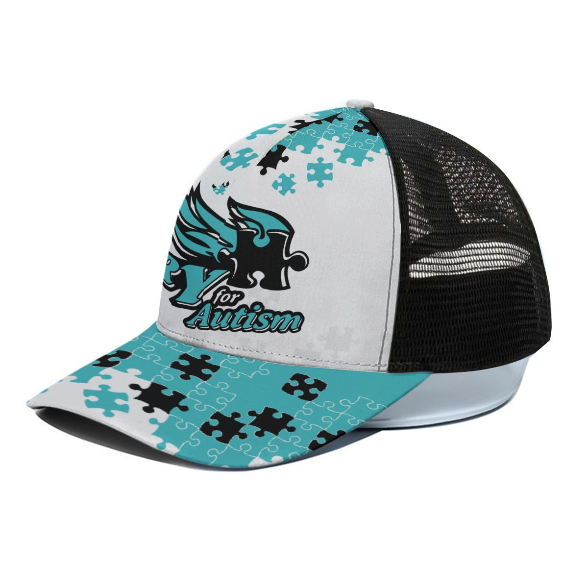 Fury PFA Unisex Peaked Cap With Black Half-mesh