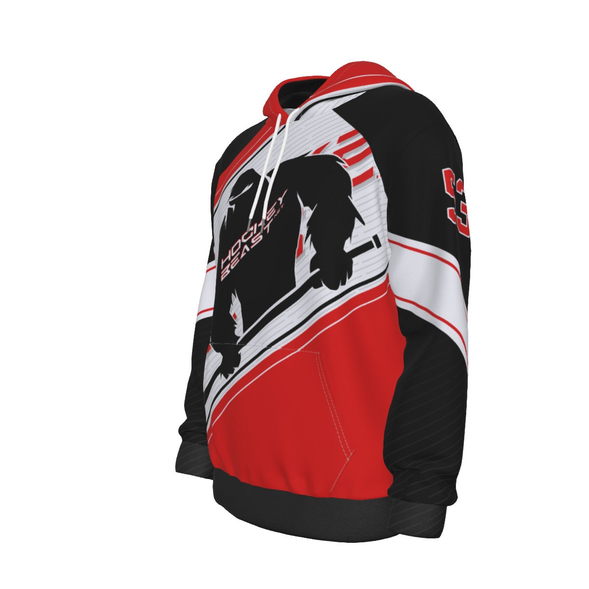 HockeyBeast Customizable Thick Pullover Hoodie