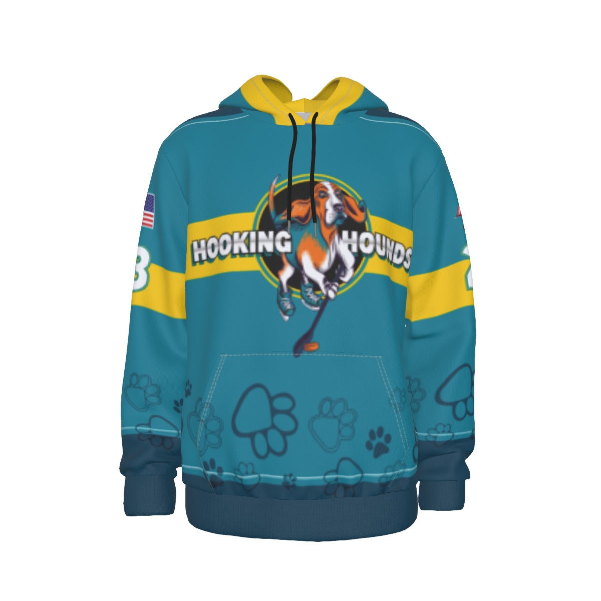Hooking Hounds Customizable Light-Weight Hoodie