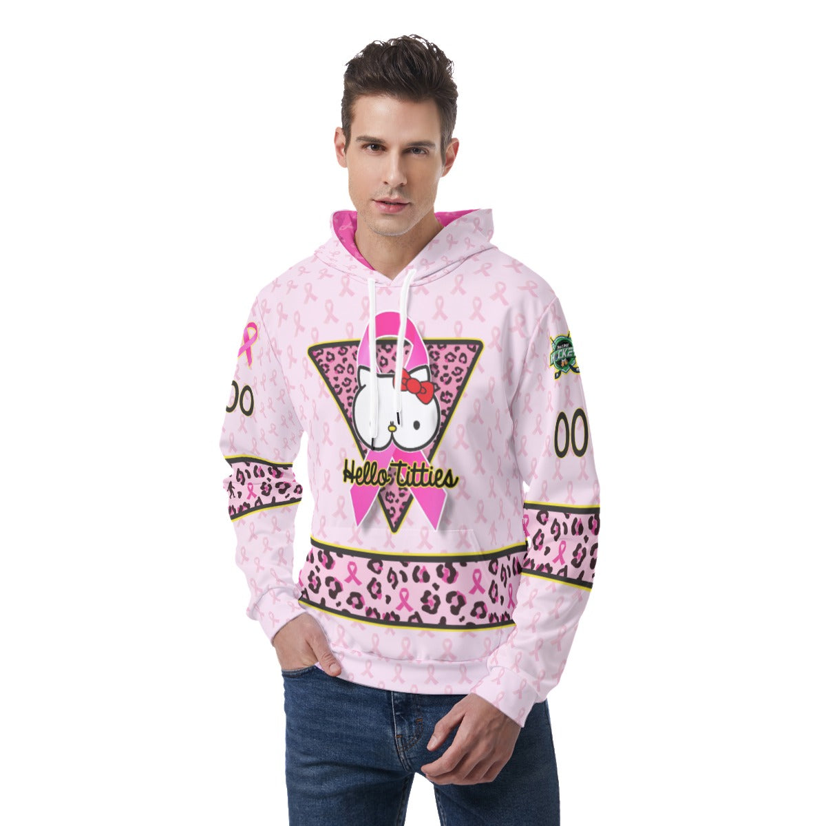 Hello Titties Light Weight Hoodie - Customizable 3rd Line Hockey