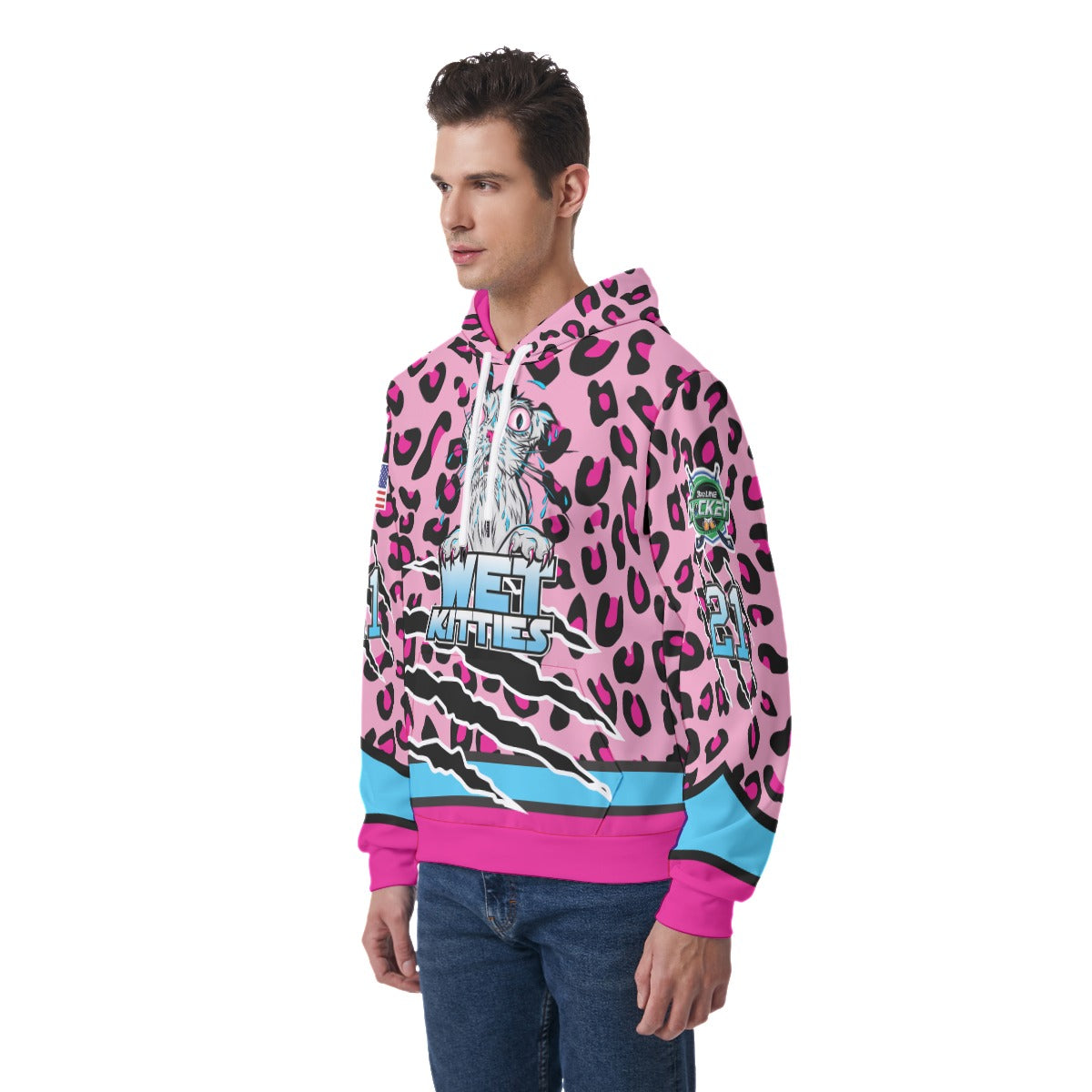 Wet Kitties Light Weight Hoodie Customizable