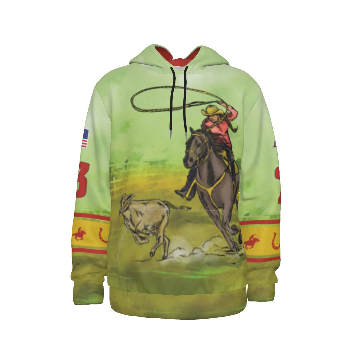 Calf Roper Customizable Light-Weight Hoodie