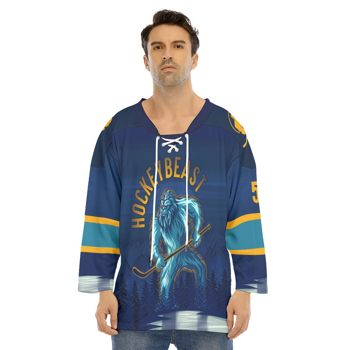 HockeyBeast Dark Customizable Hockey Jersey