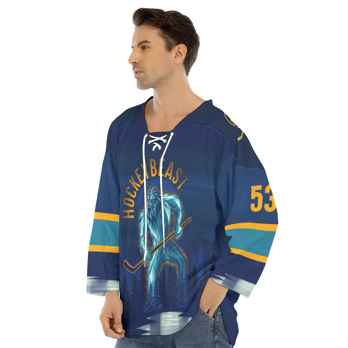 HockeyBeast Dark Customizable Hockey Jersey