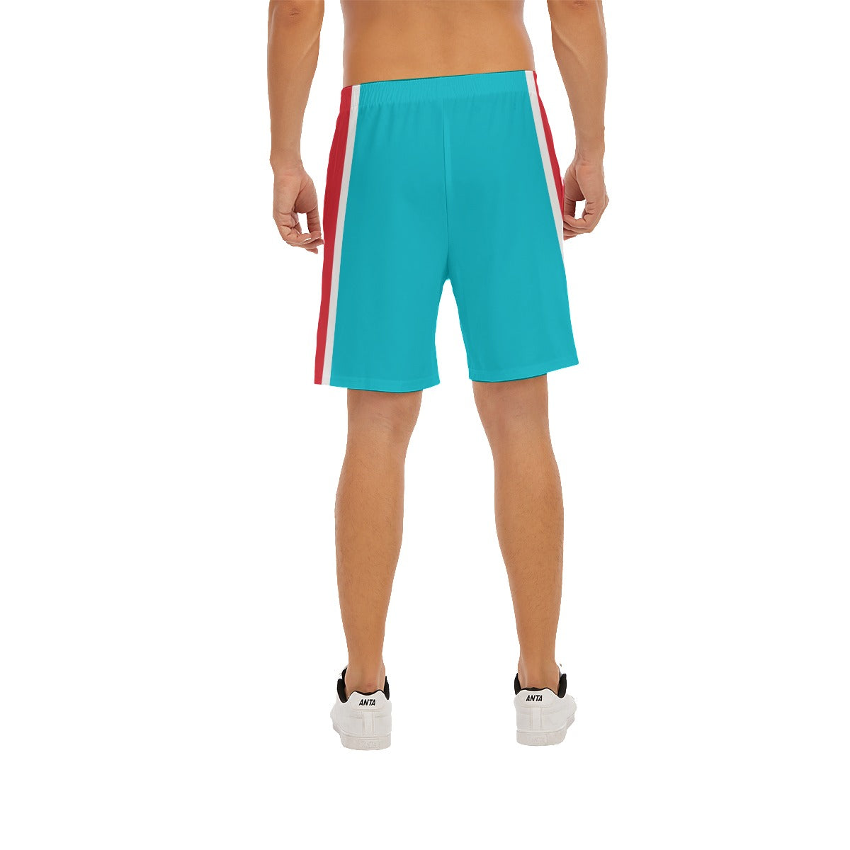 Peppermint Hippos Men's Shorts With Elastic Waist