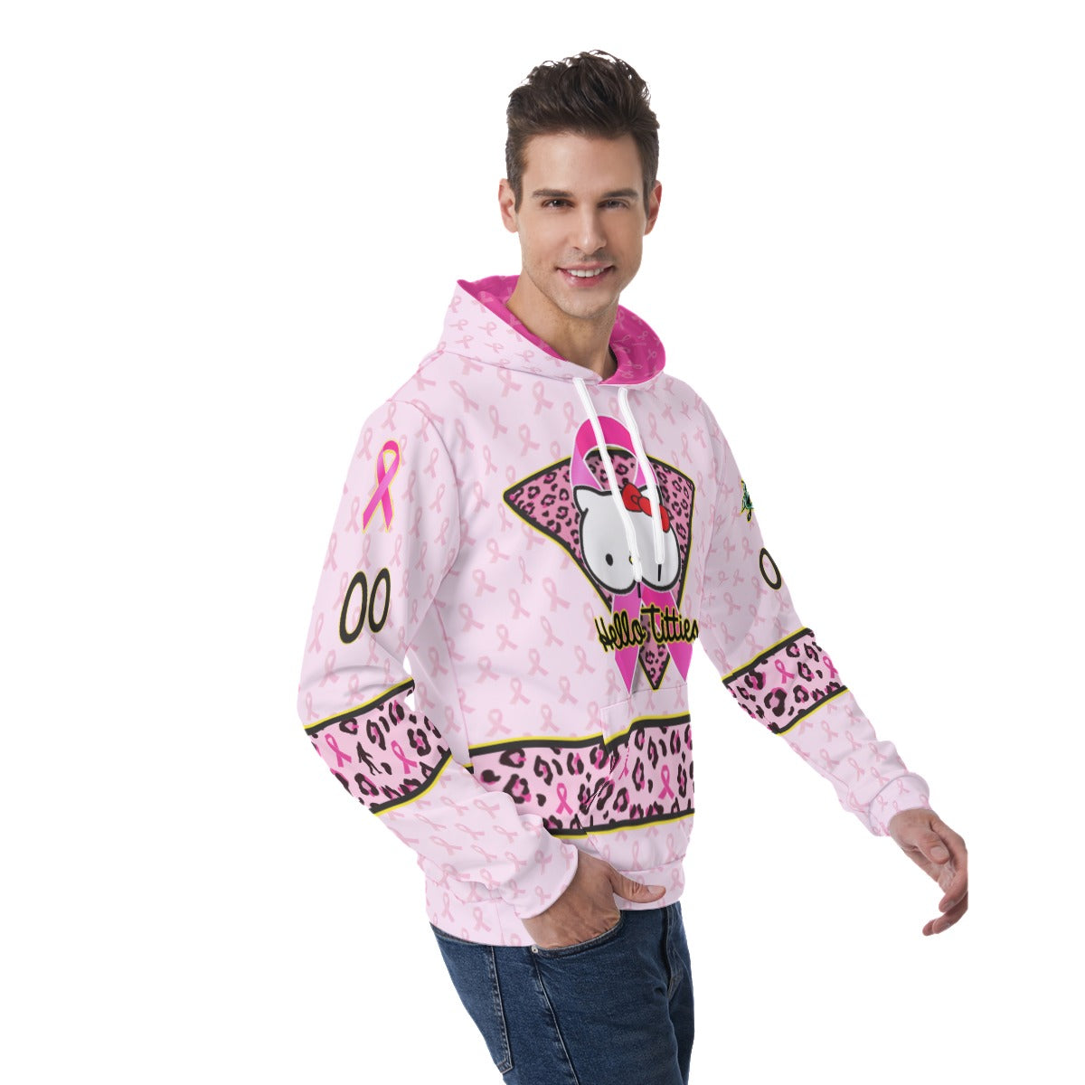 Hello Titties Light Weight Hoodie - Customizable 3rd Line Hockey