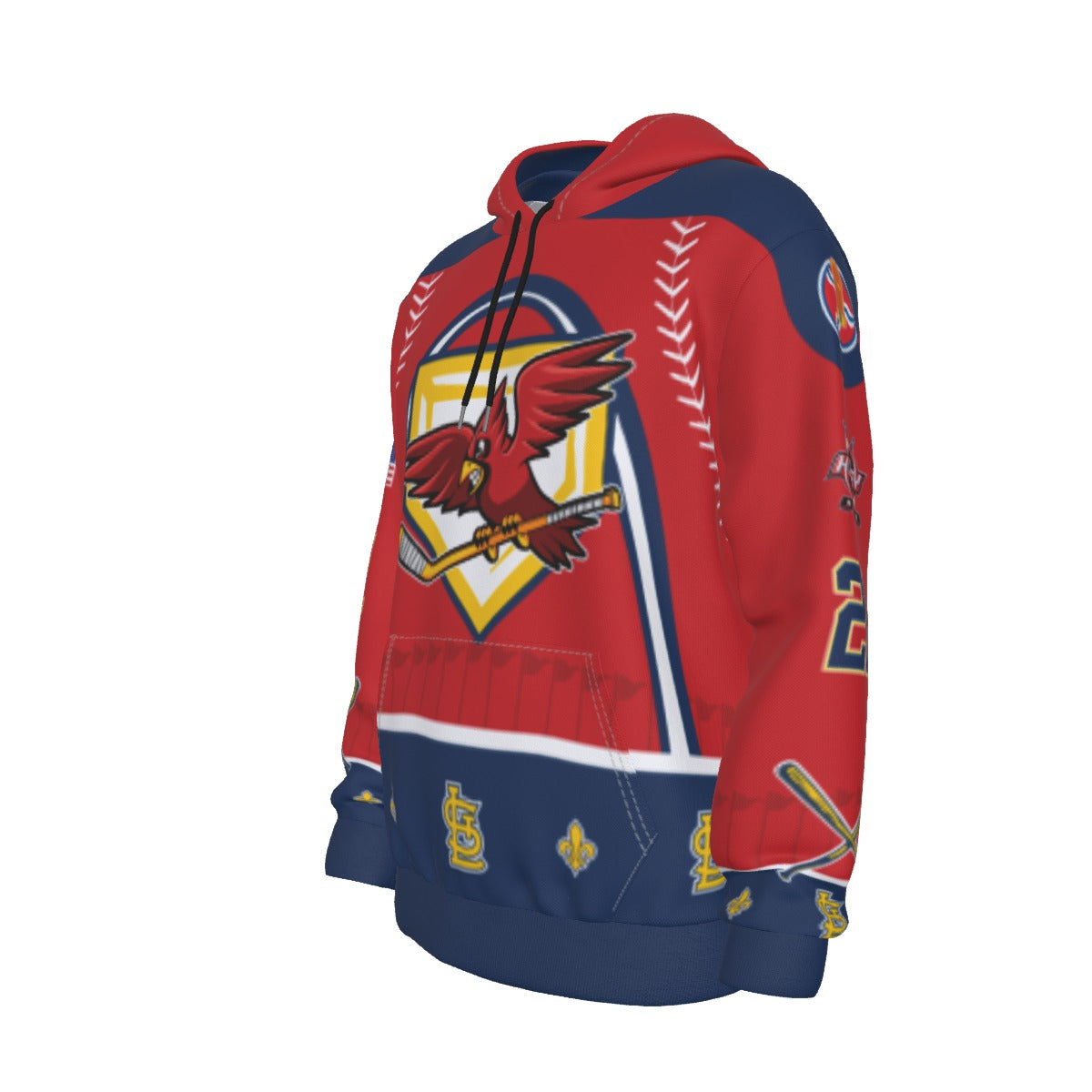 St Louis Cardinals Red Customizable Light-Weight hoodie