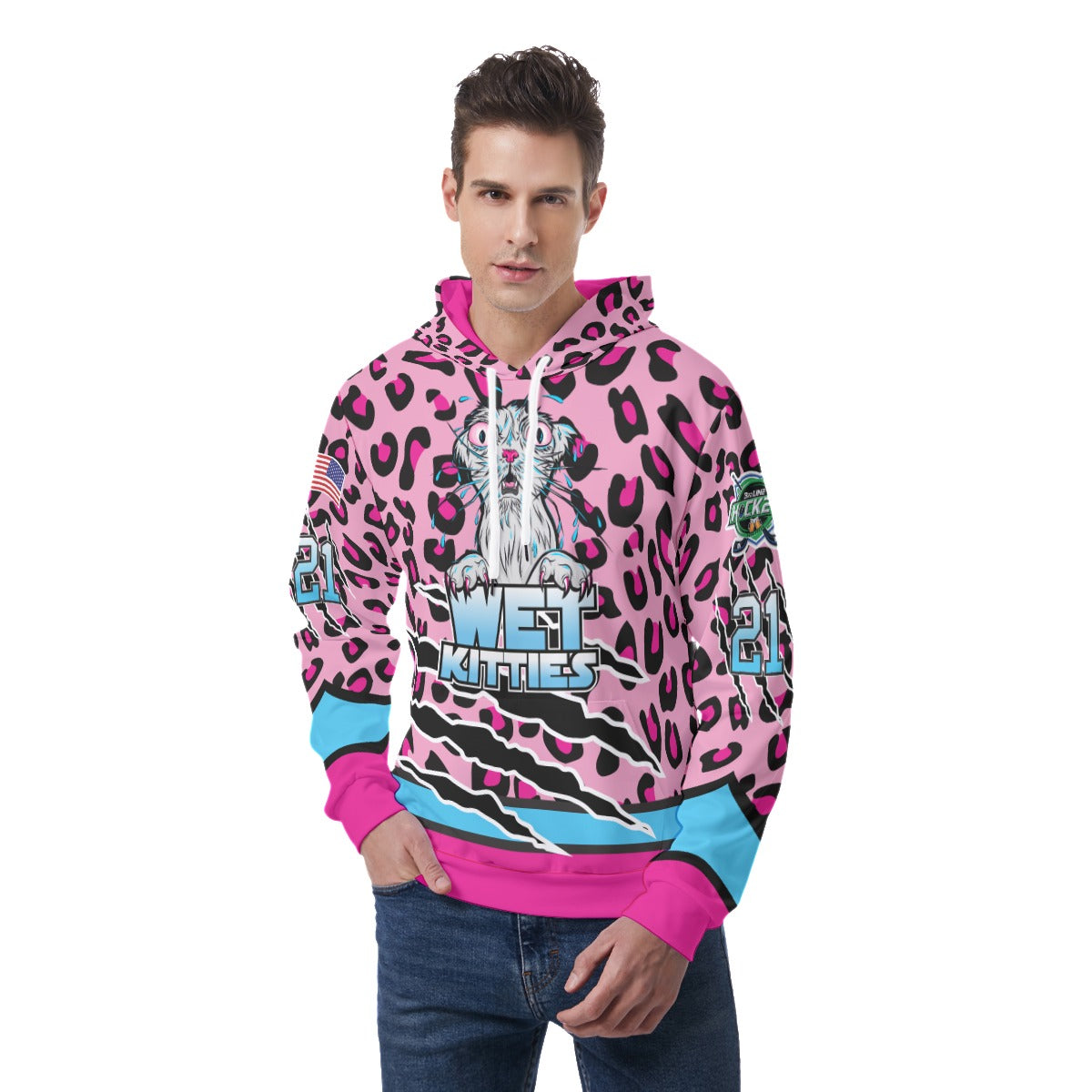 Wet Kitties Light Weight Hoodie Customizable