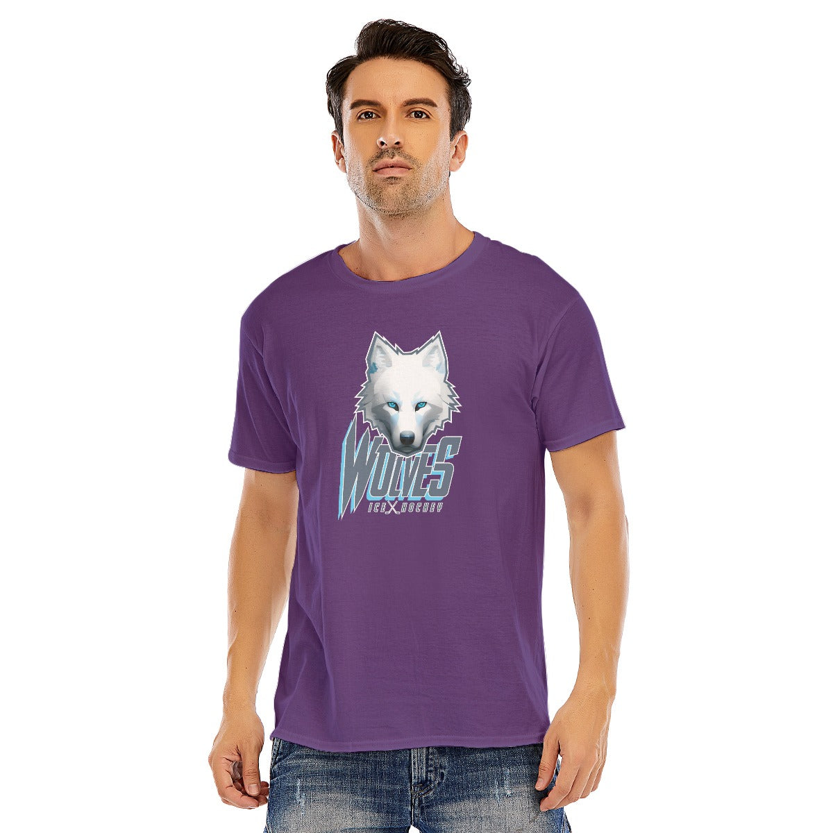 Wolves Ice Hockey Logo T-shirt - Customizable name/number