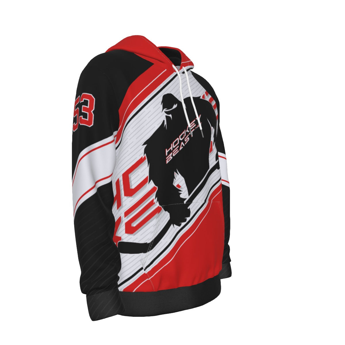 HockeyBeast Customizable Thick Pullover Hoodie