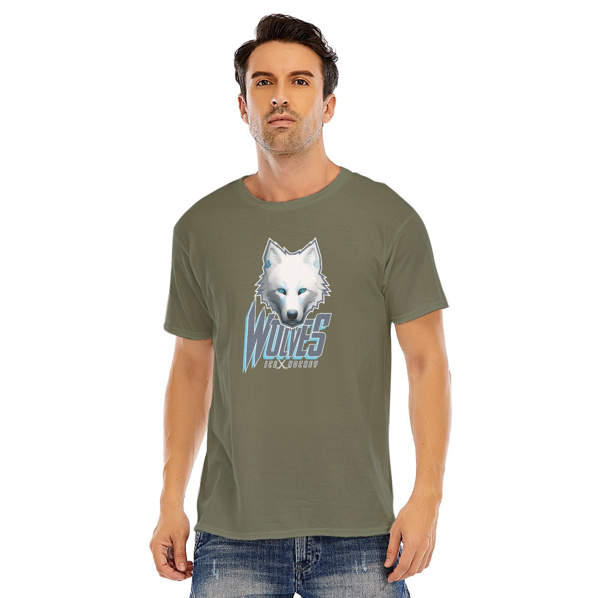 Wolves Ice Hockey Logo T-shirt - Customizable name/number