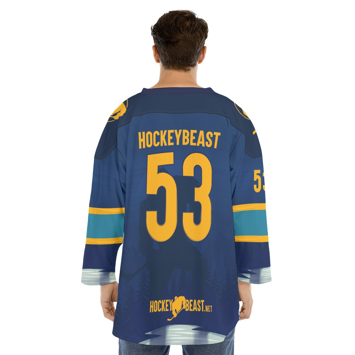 HockeyBeast Dark Customizable Hockey Jersey