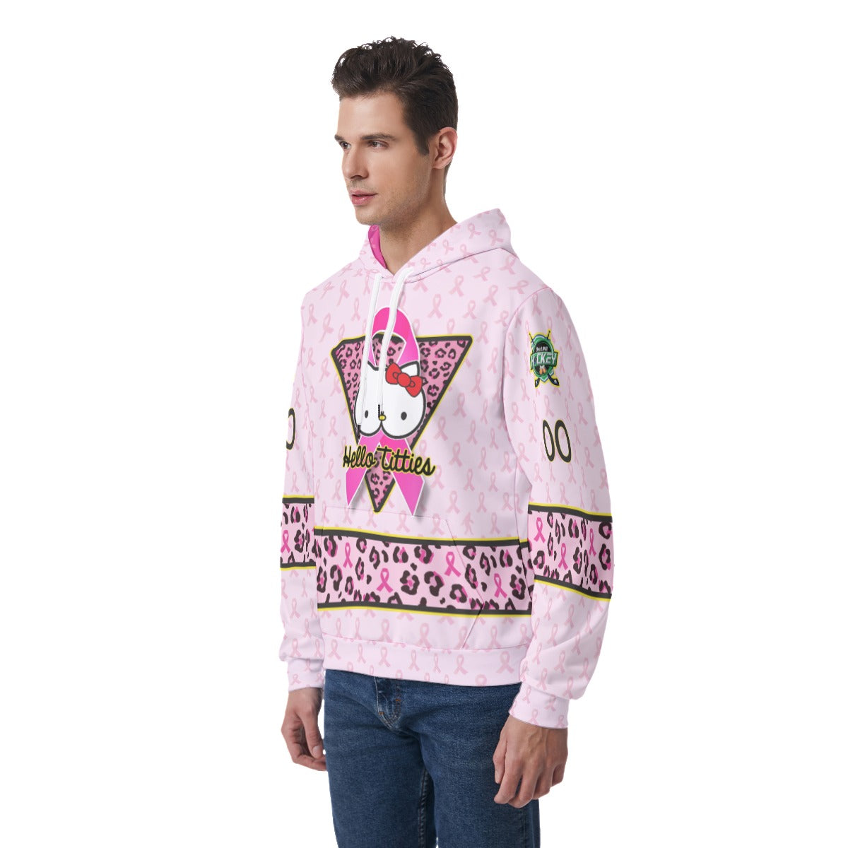 Hello Titties Light Weight Hoodie - Customizable 3rd Line Hockey
