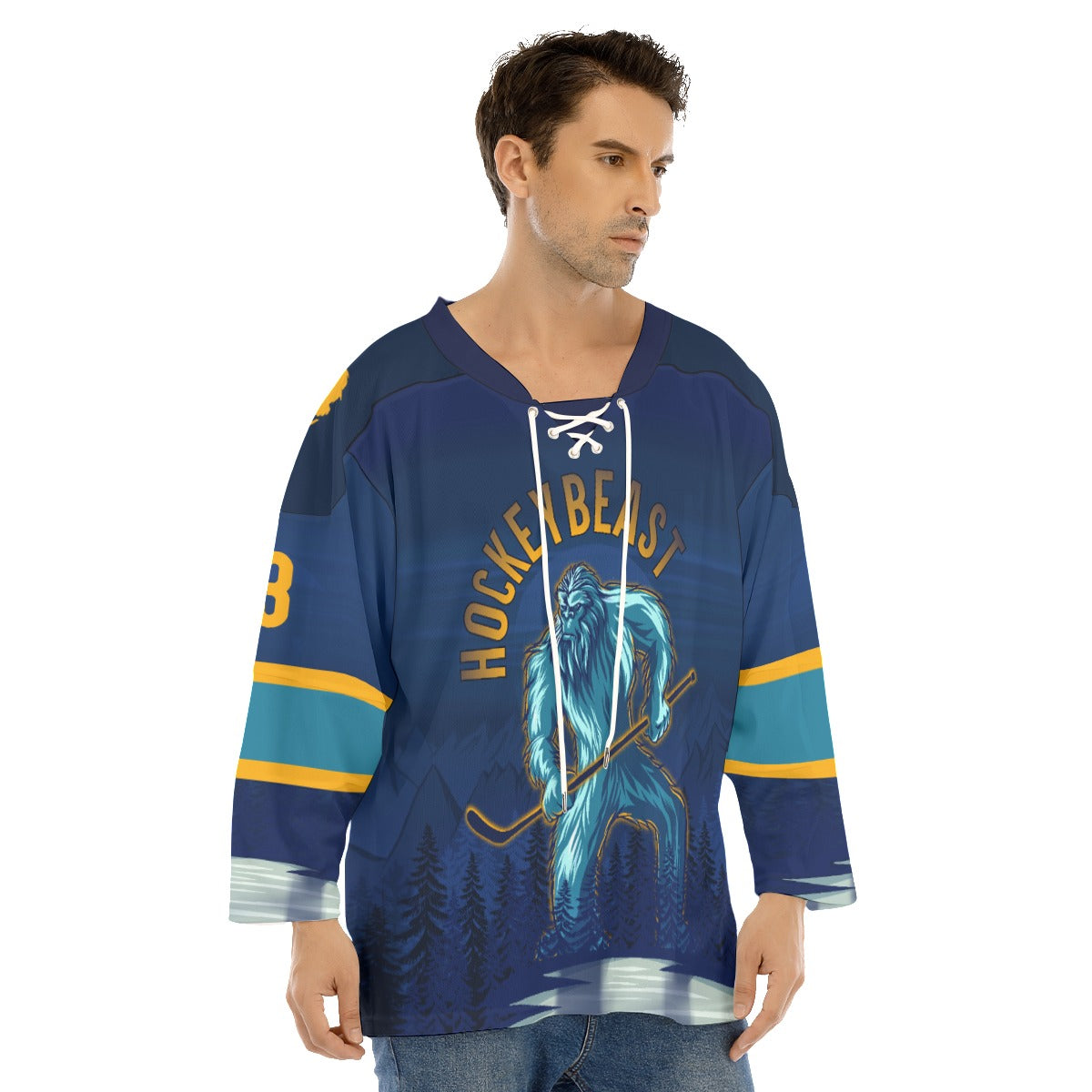 HockeyBeast Dark Customizable Hockey Jersey