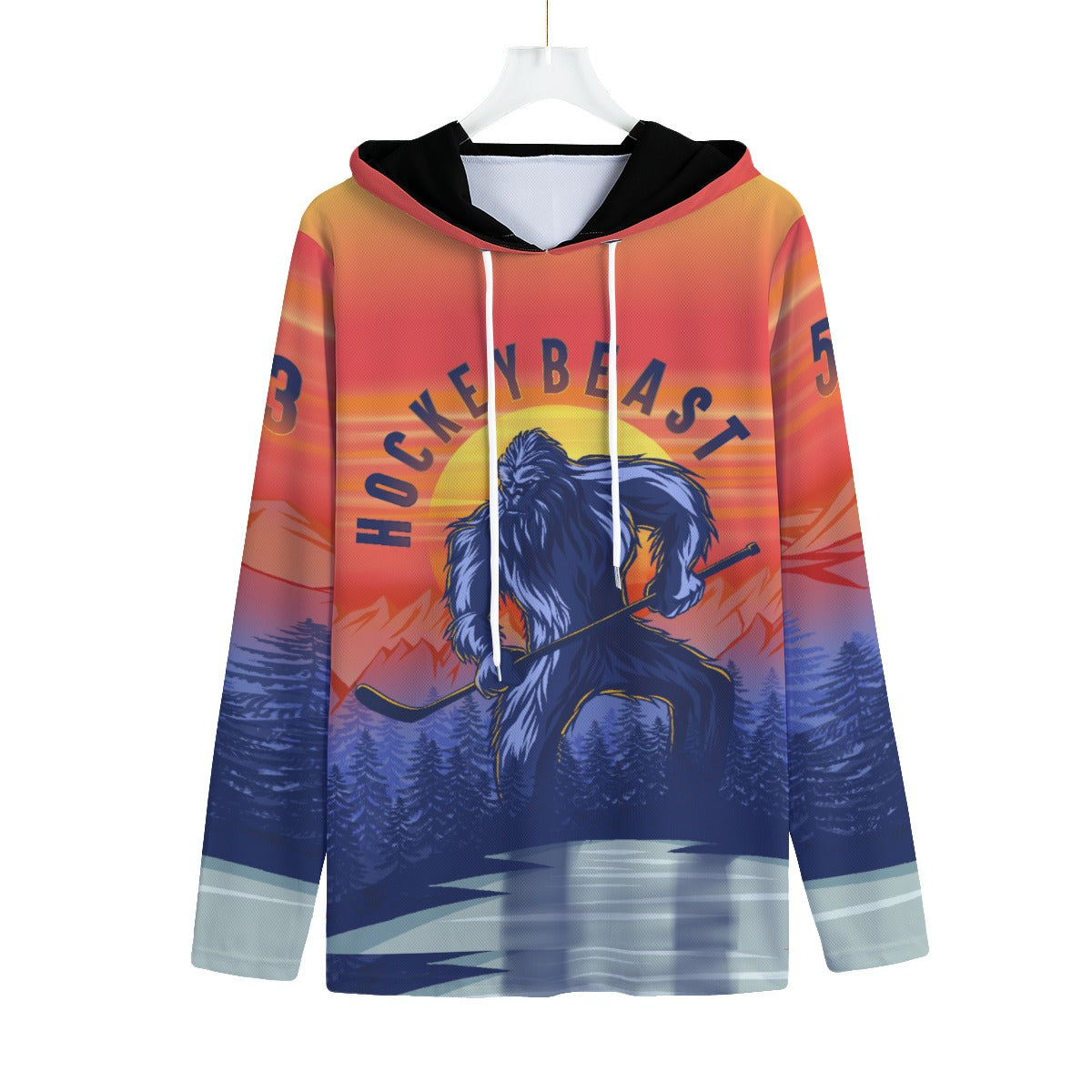 HockeyBeast Customizable Long Sleeve Pullover Hoodie Unisex
