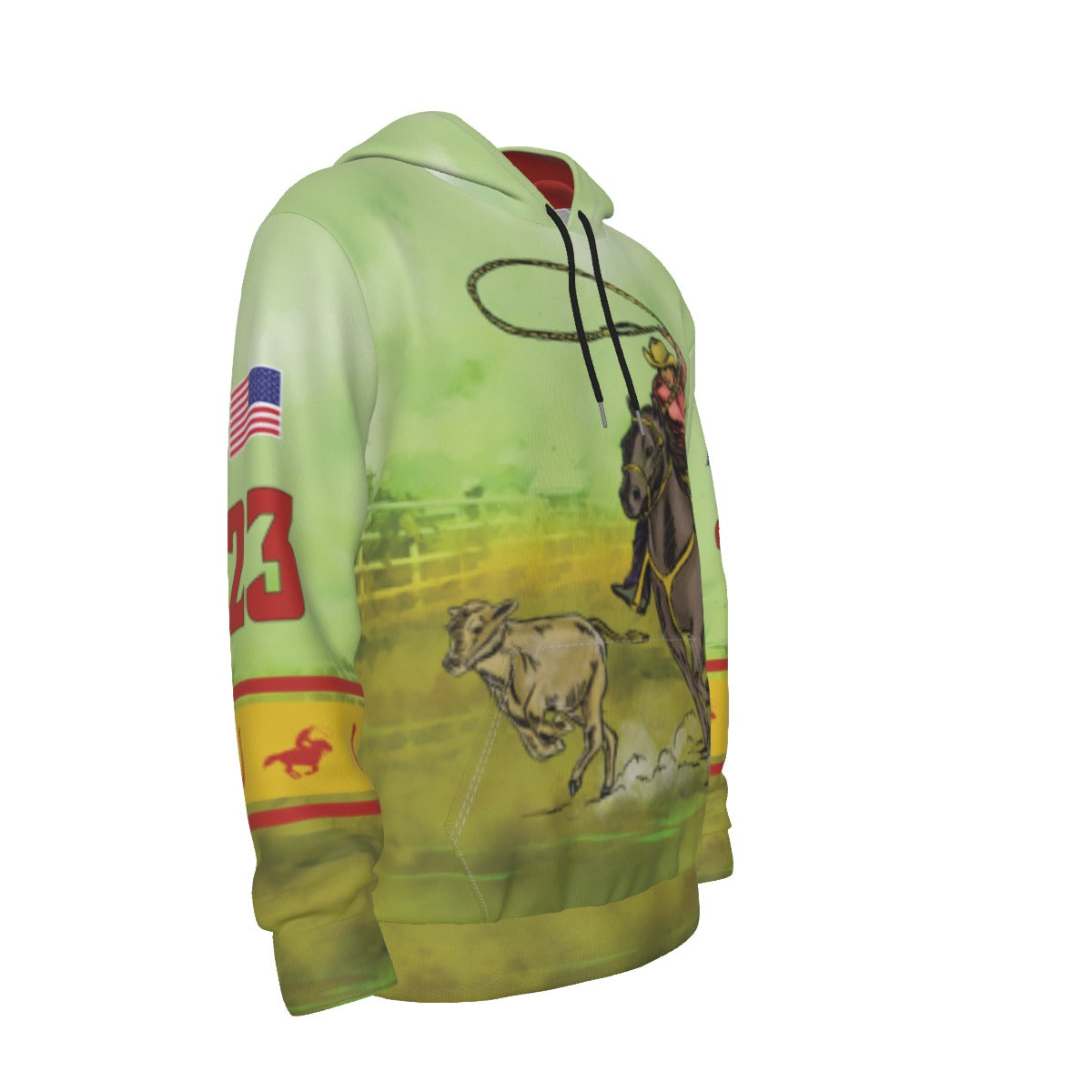 Calf Roper Customizable Light-Weight Hoodie