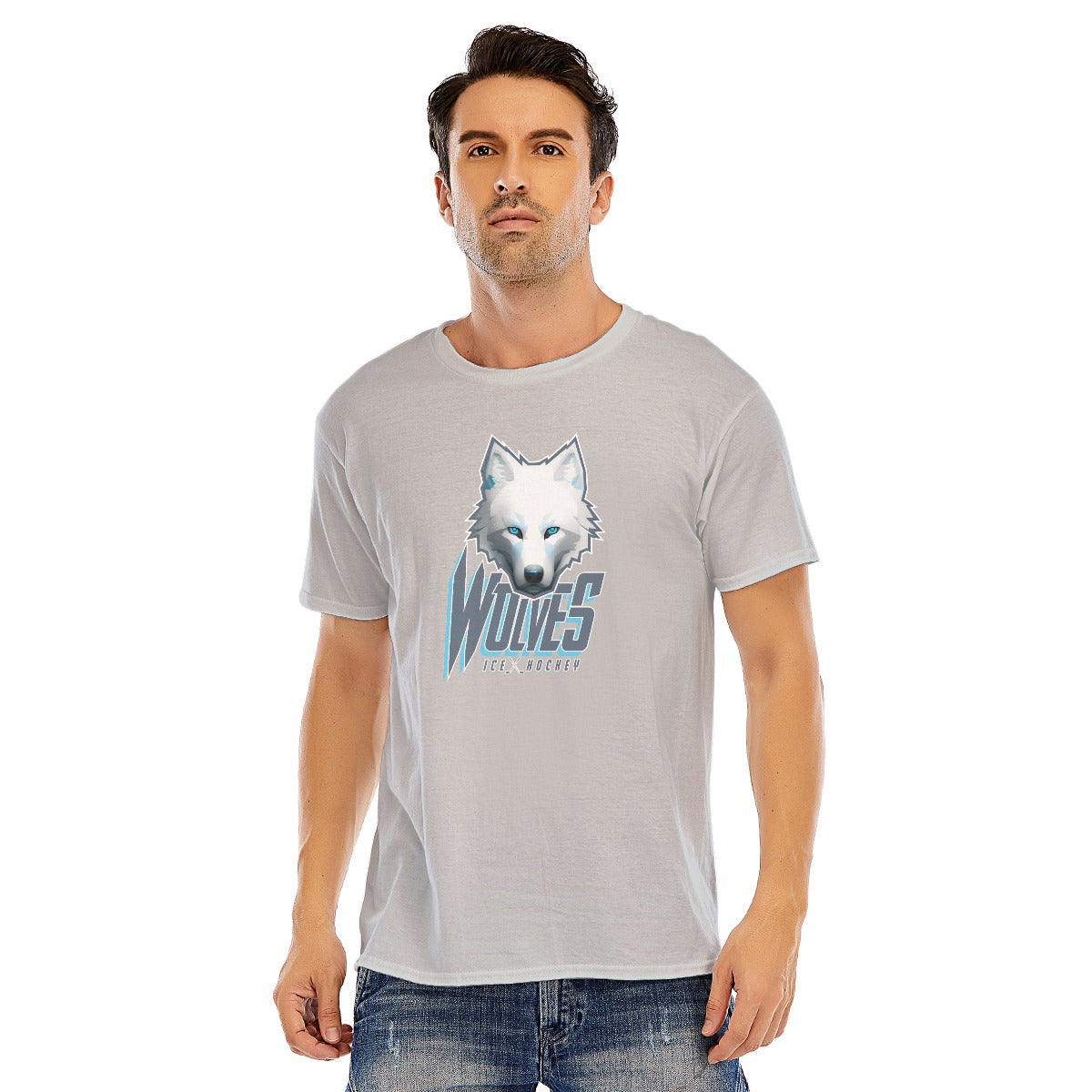 Wolves Ice Hockey Logo T-shirt - Customizable name/number