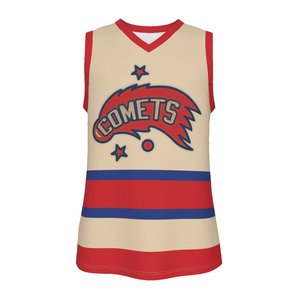 Comets Customized V Neck Basketball Top
