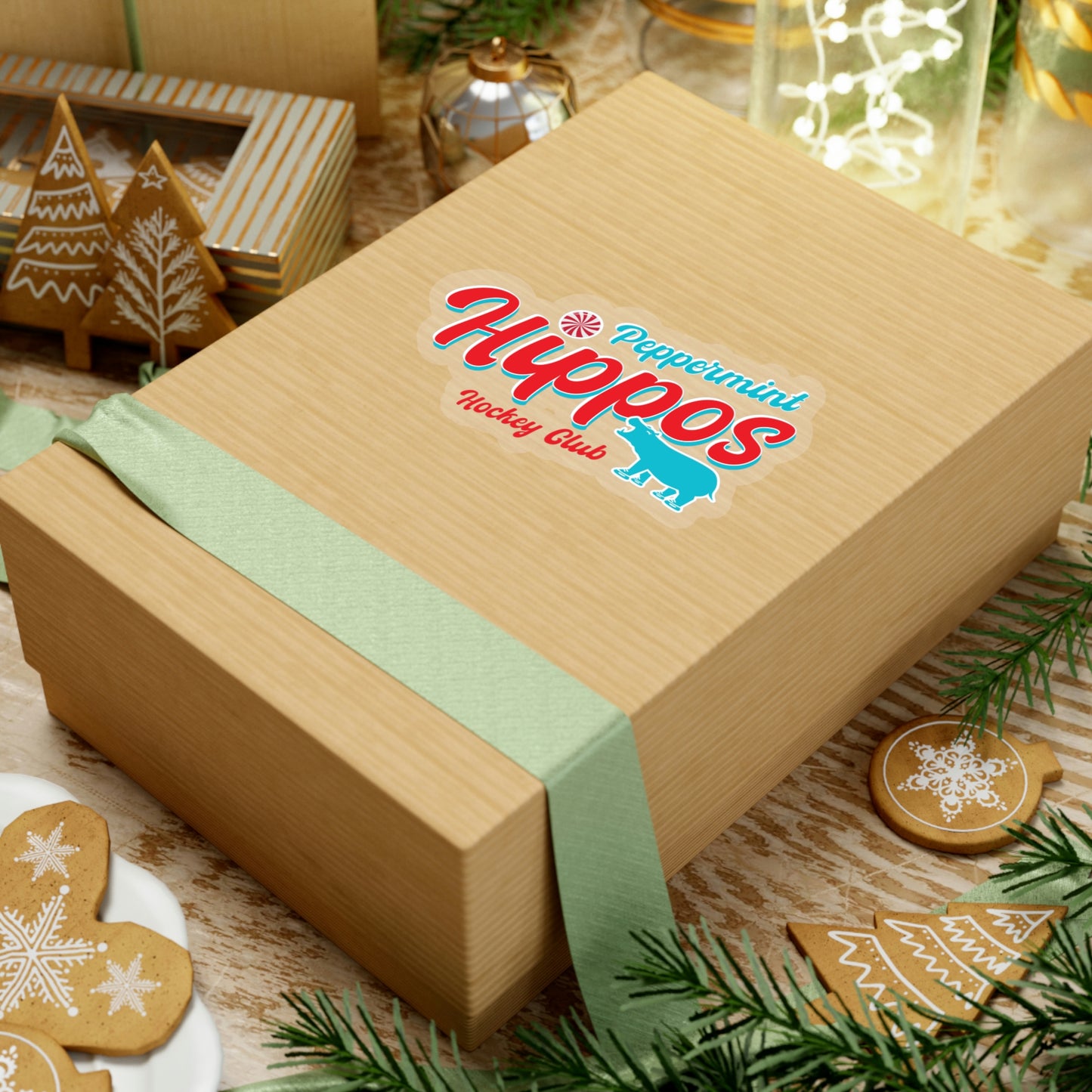 Peppermint Hippo Decal - Outdoor