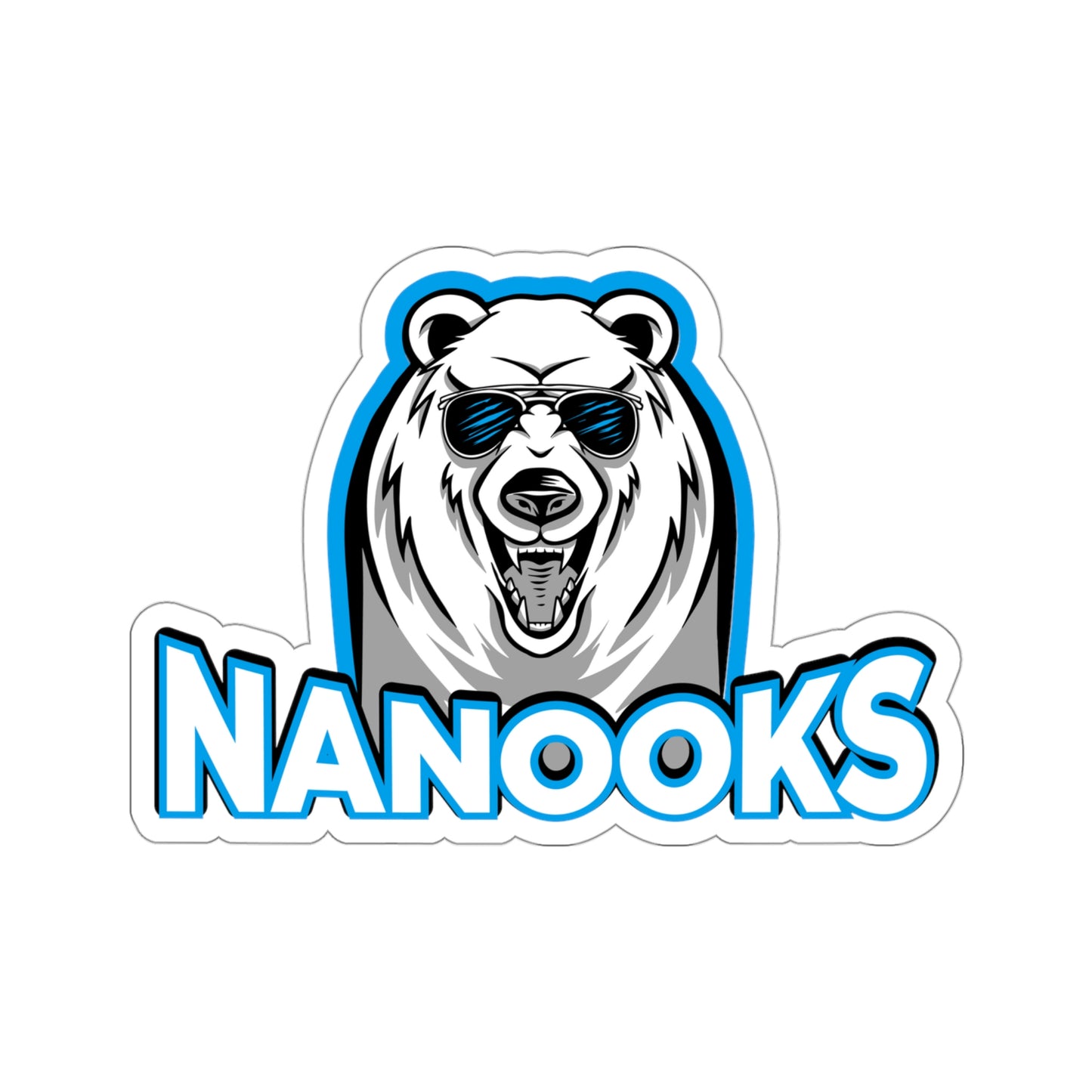 Nanook (no hockey text) Kiss-Cut Stickers