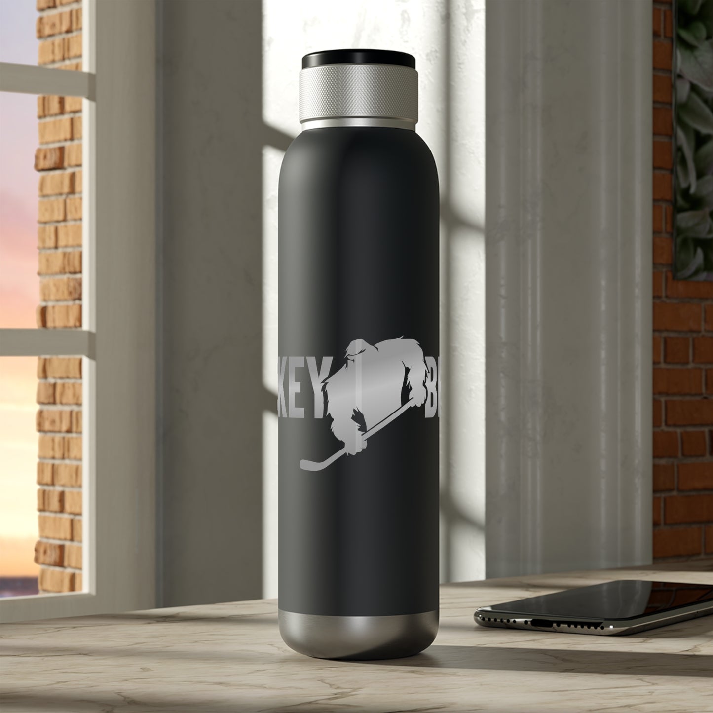 HockeyBeast Soundwave Copper Vacuum Audio Bottle 22oz