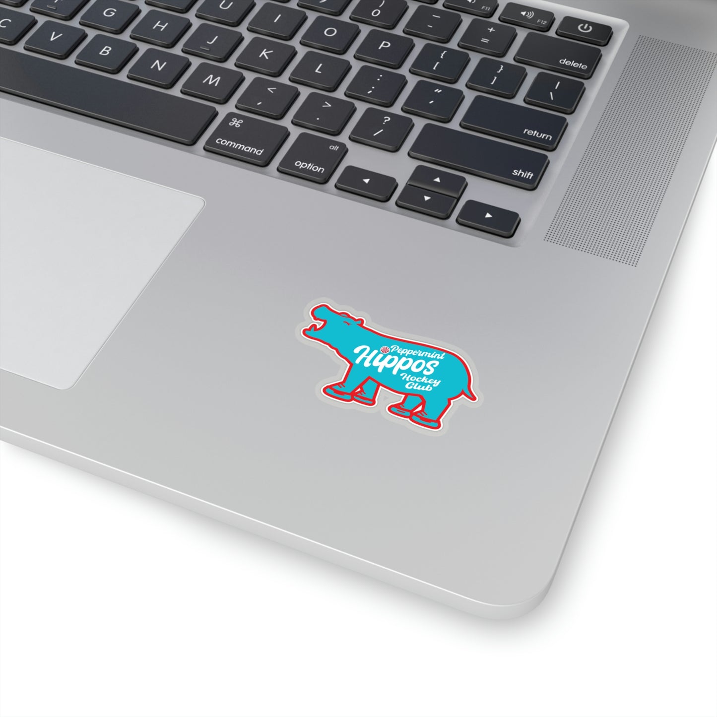 Blue hippo Peppermint Hippo Decal - Outdoor