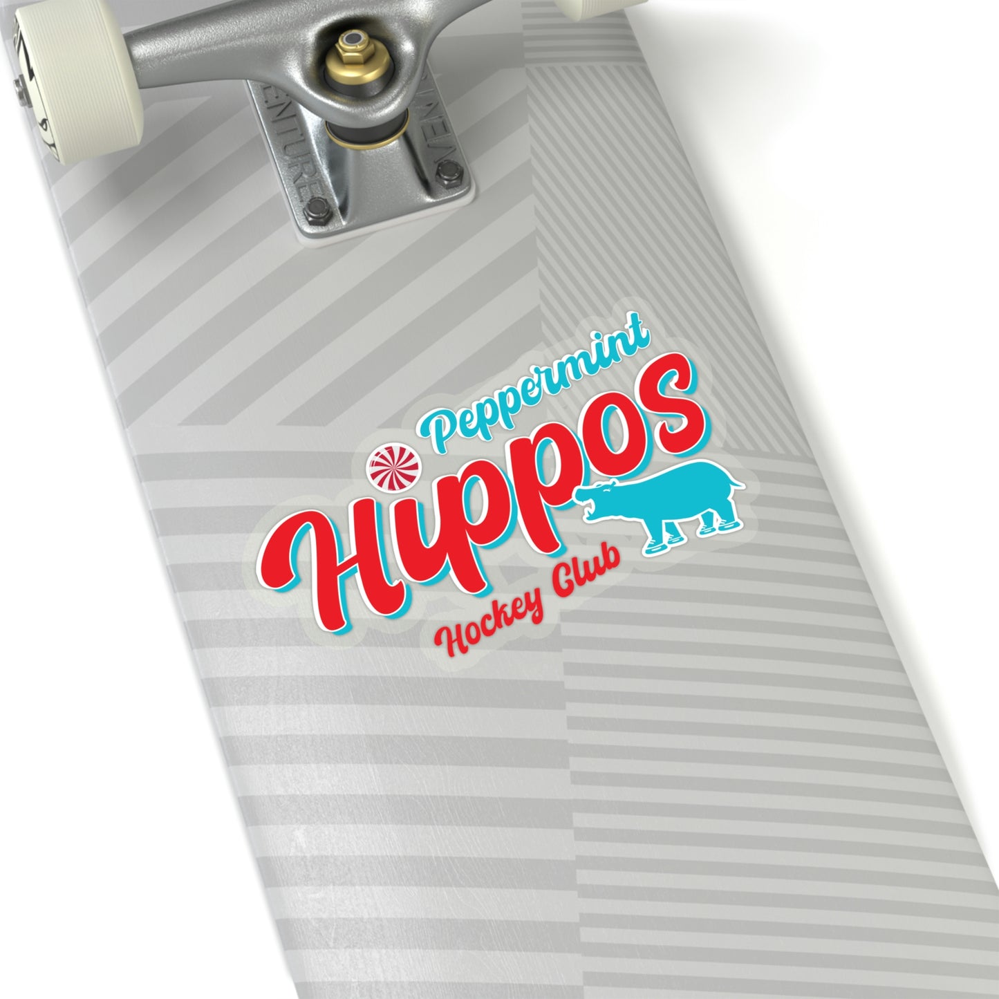 Peppermint Hippo Decal - Outdoor